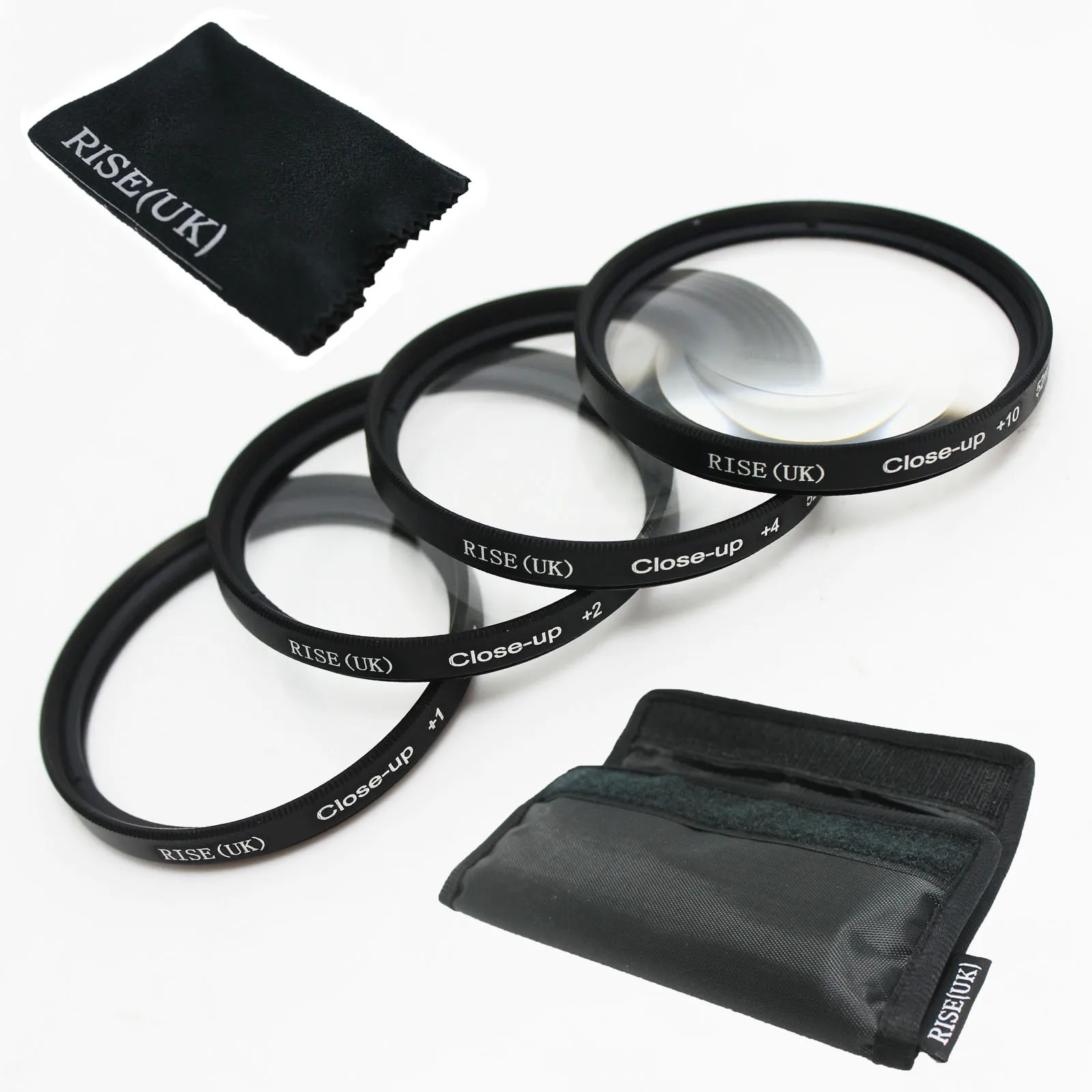 RISE(UK) 67MM Close Up +1+2+4+10 Macro Lens set for Canon SONY NIKON all Camera + Cleaning cloth free |
