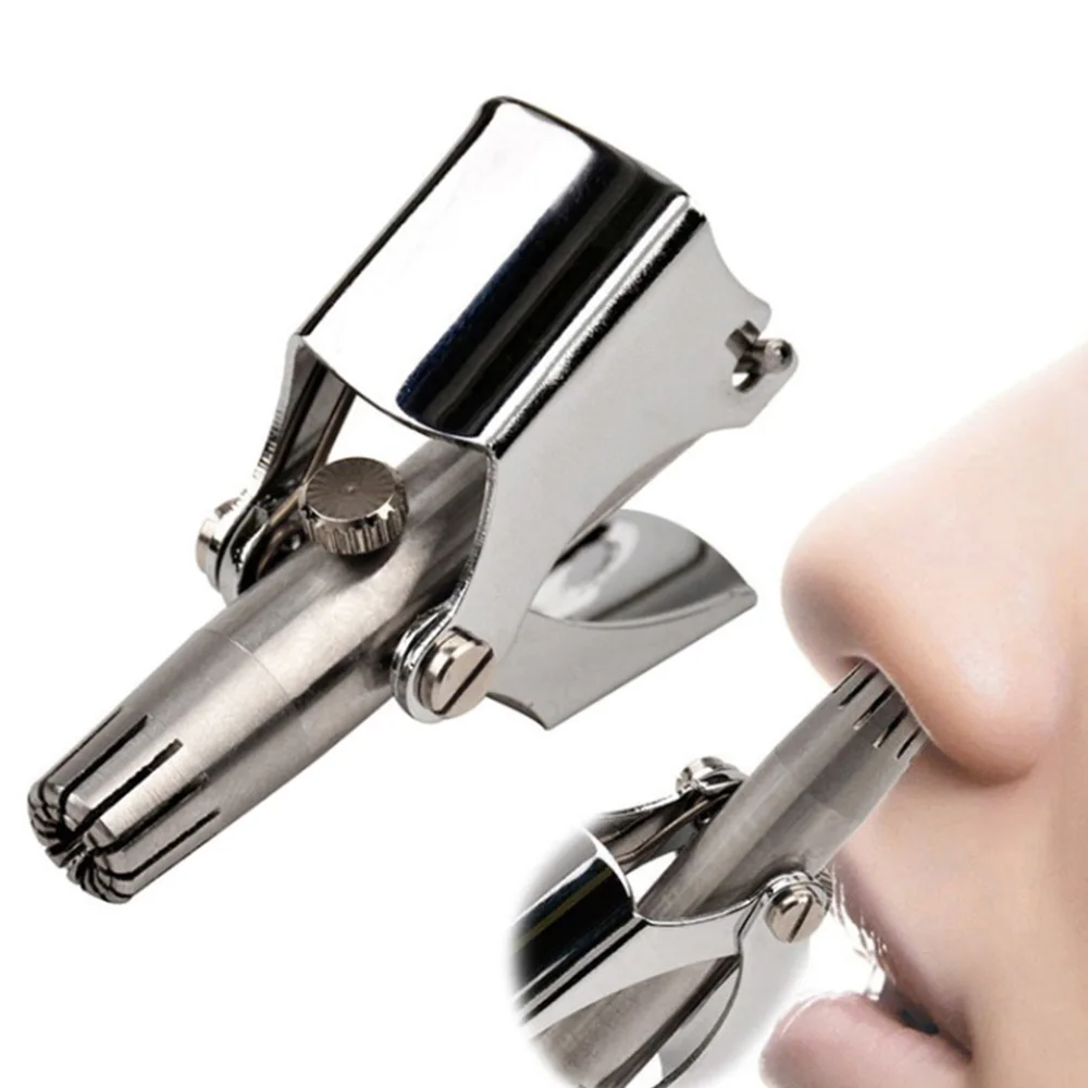 1pc Nose Hair Trimmer Ear Portable Vibrissa Razor Manual Rhinothrix Cutter Nariz Nasal Shaver Washable HT Tragi Scissors Hot Sal | Красота и