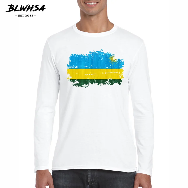 Мужская футболка с длинным рукавом и круглым вырезом из хлопка | одежда