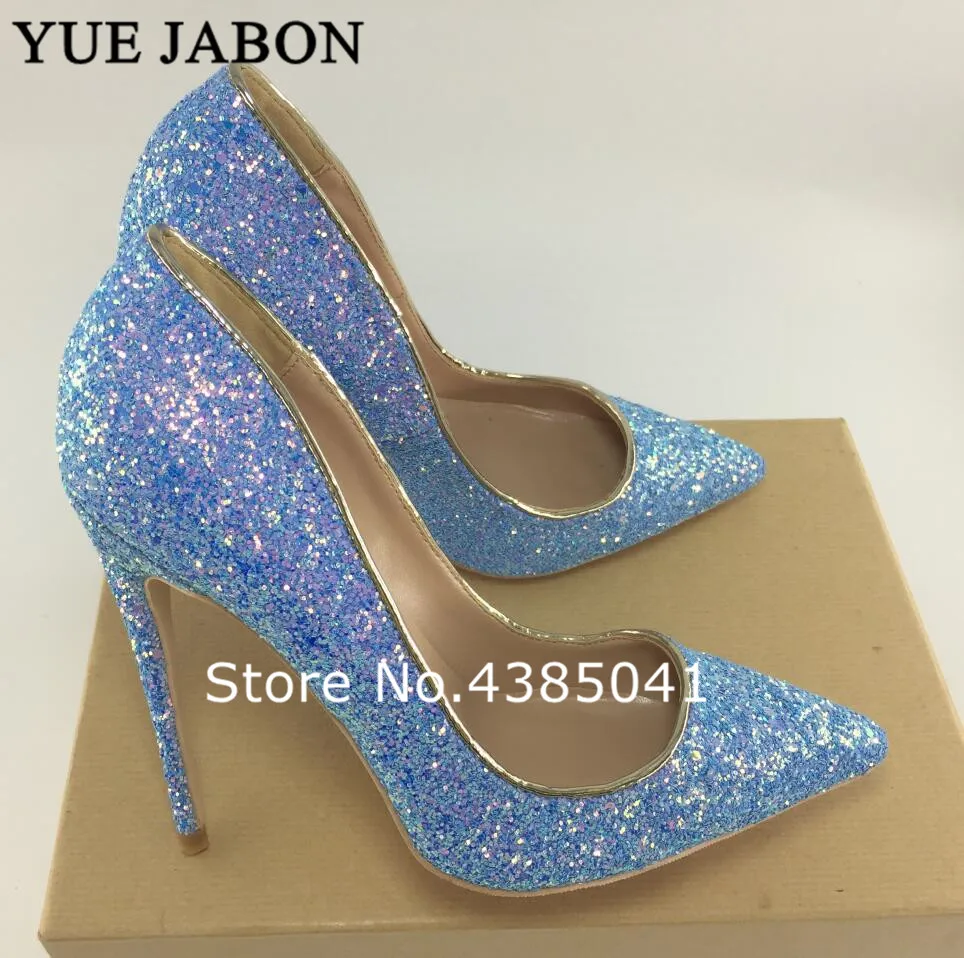 Туфли женские на шпильке 8-12 см пикантные блестящие кожаные туфли-лодочки