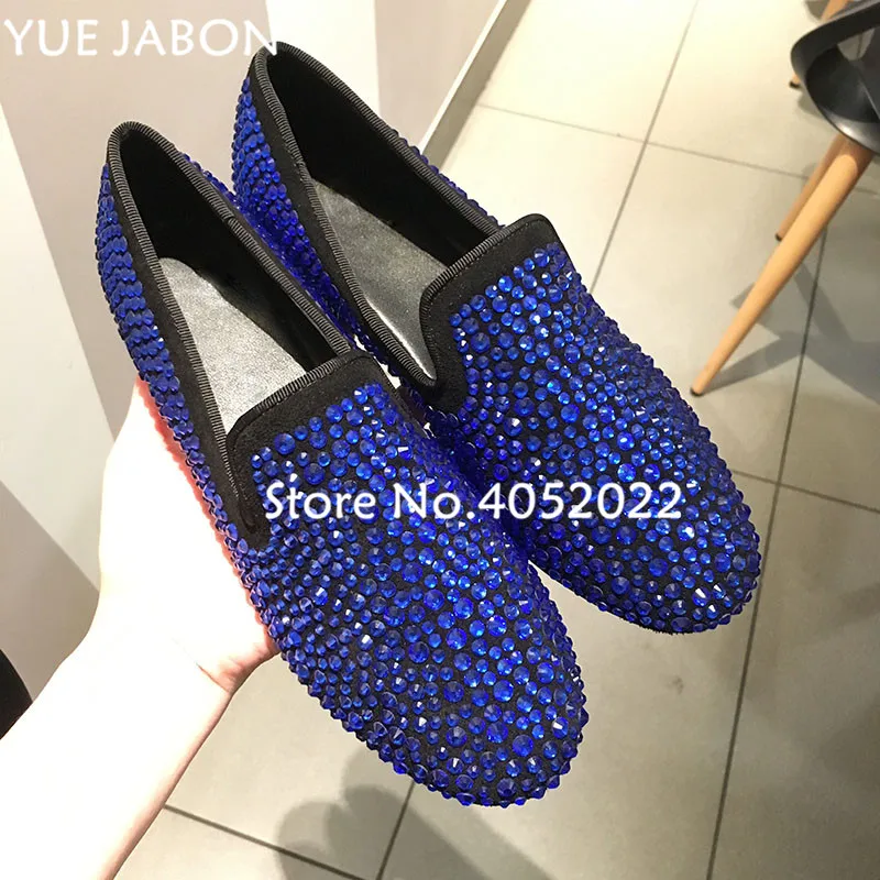 Мужские синие туфли-лоферы новинка 2019 кожаные роскошные брендовые туфли на