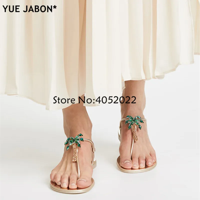 2019 женские сандалии стразы со стразами и цепочками стринги шлепанцы для