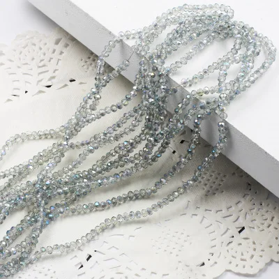 Хрустальные бусины STENYA 4*3 мм 130 шт. граненые разделители бант повязка на голову