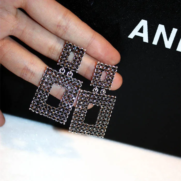 Южная Корея модные солнцезащитные очки в стиле ретро кулон с кристаллом