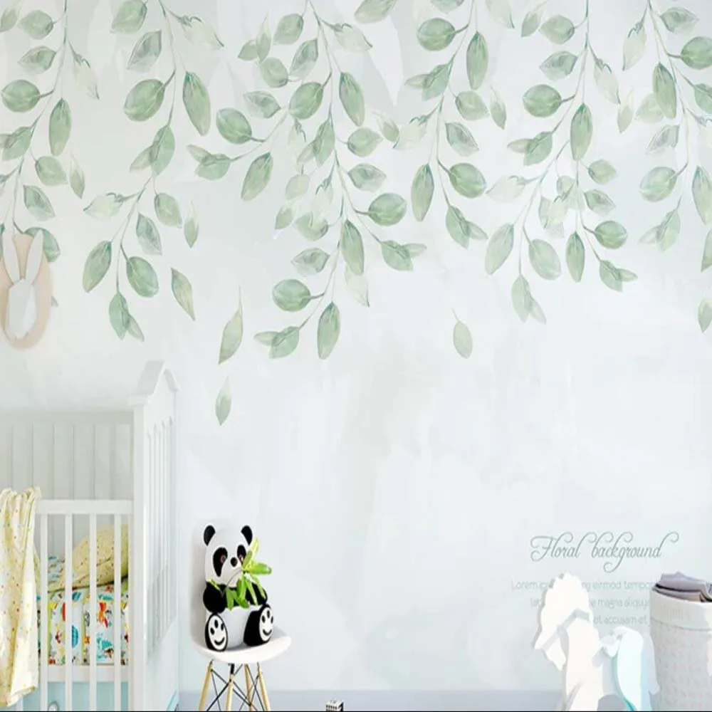Настенные 3D-обои с изображением природных листьев для гостиной спальни фона