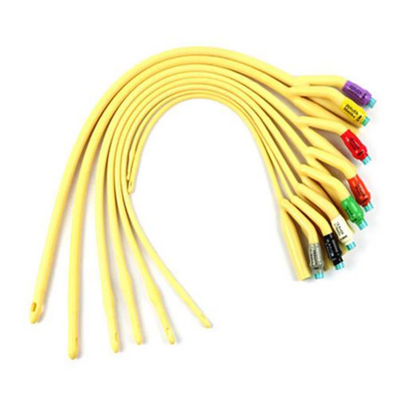 Латексные одноразовые медицинские катетеры для уретральной стерилизации 12 шт. -