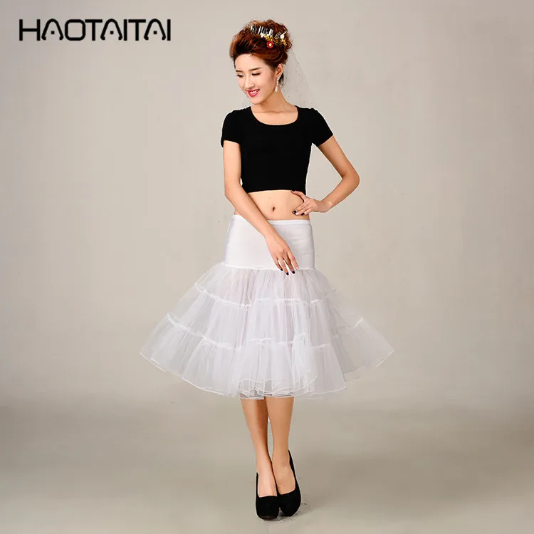 Винтаж белые короткие Свадебная Нижняя юбка кринолиновая Люкс юбке для