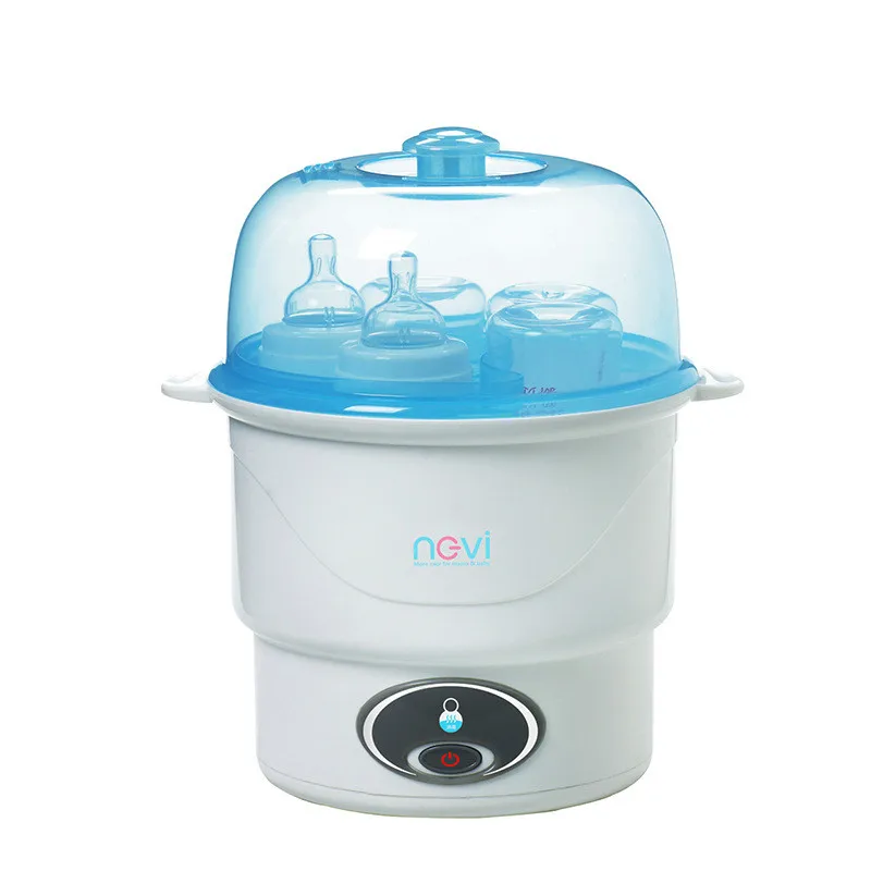 Baby Electric Steam Sterilizer for 6 Bottles Portable Bottle Anti-dry Protection One Button Operation |