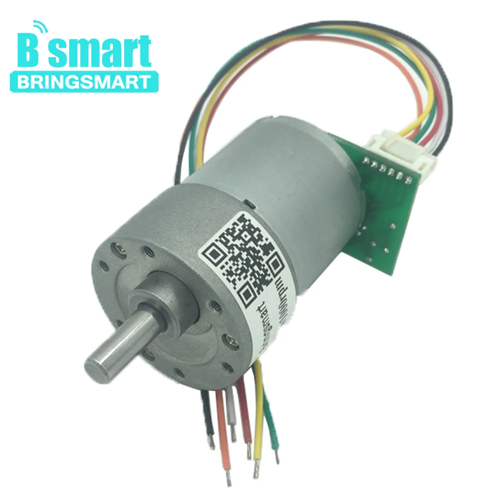 Реверсивный электродвигатель редуктора Bringsmart JGB37 3530A 12 В 24 с редуктором