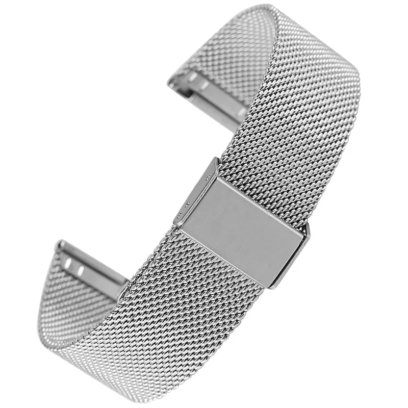 18MM 20MM 22MM 24MM Steel Mesh Watch Band Exquisite Watches Strap with Hook Buckle Premium Replacement Wristwatches | Наручные часы