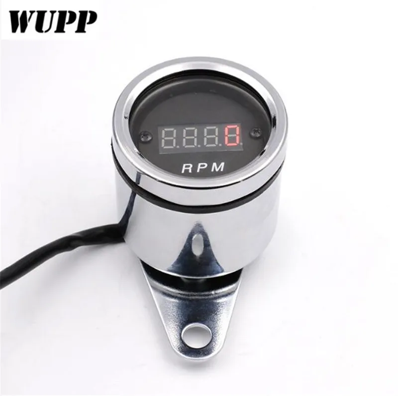 WUPP 12V универсальный тахометр мотоцикл цифровой красный светодиод измеритель
