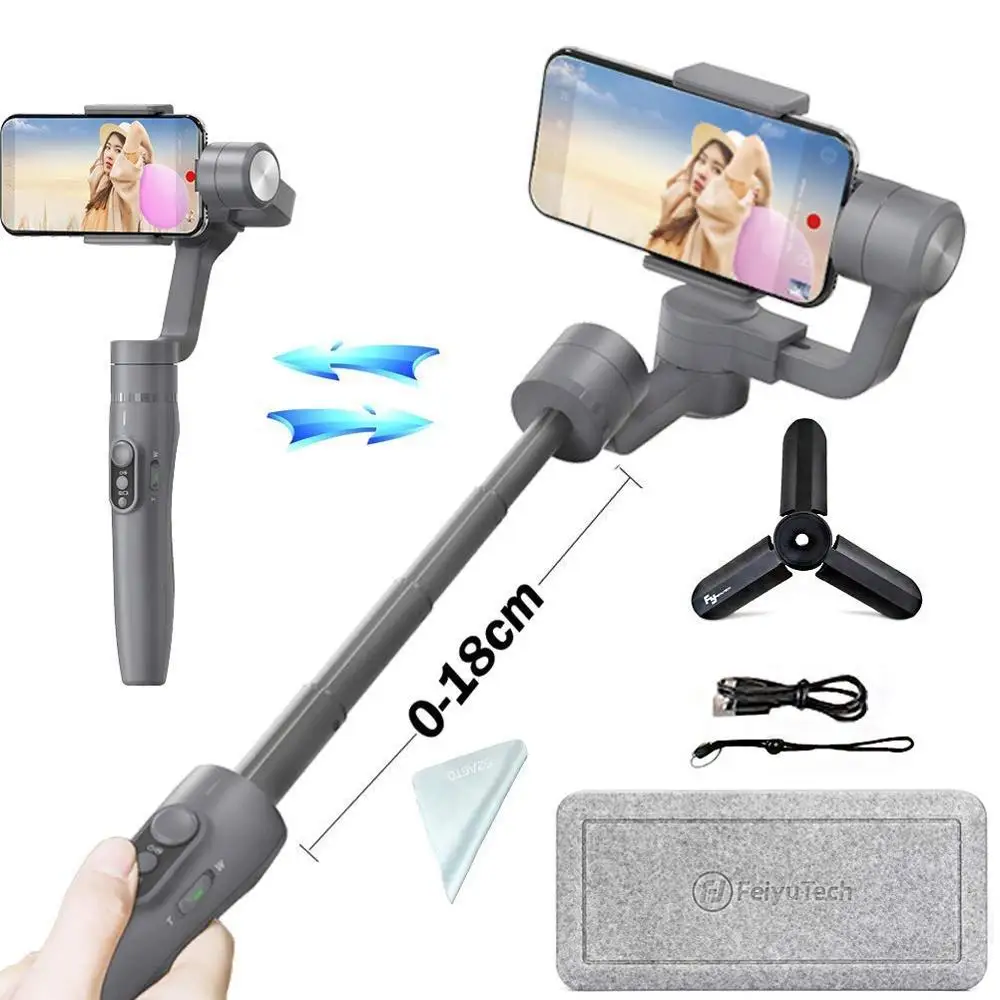 FeiyuTech Vimble 2 Выдвижная Ручной карданный 3 осевой стабилизатор для смартфона с