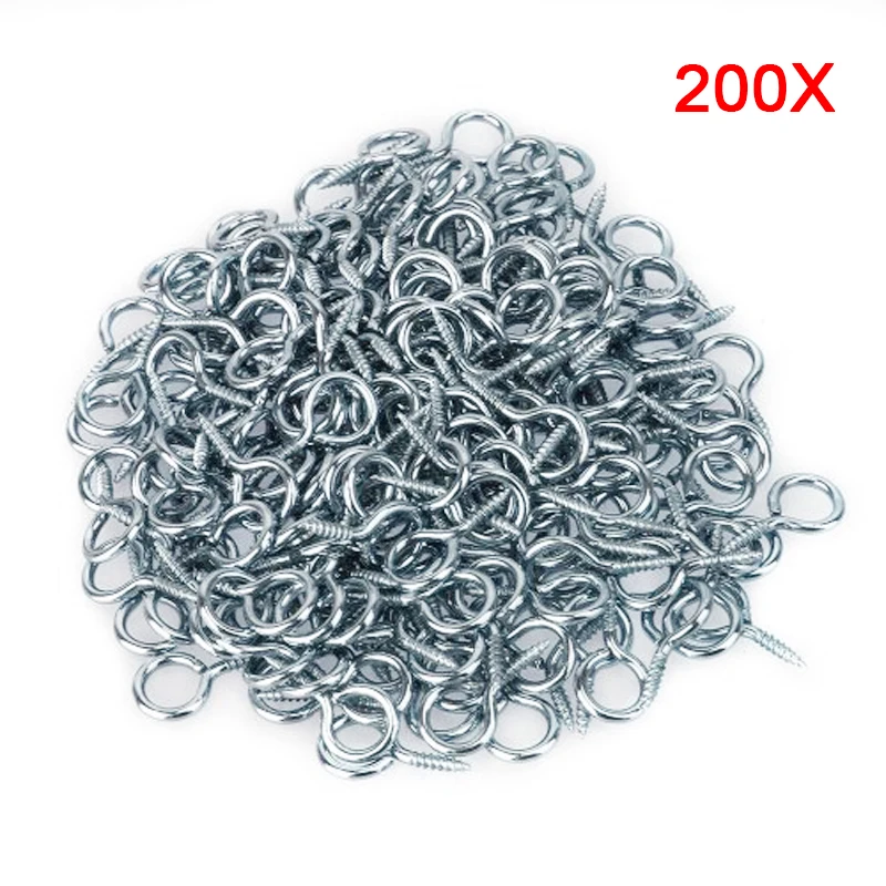 Newly 200PCS New Sheep Eye Screw Rings Hand Tighten The Screw-type Ring TE889 | Обустройство дома