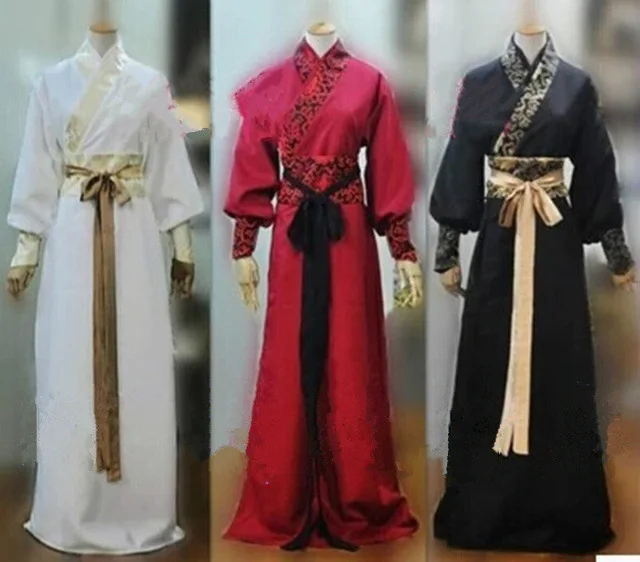 Мужской Атласный Костюм Hanfu традиционный костюм в древнем китайском стиле для