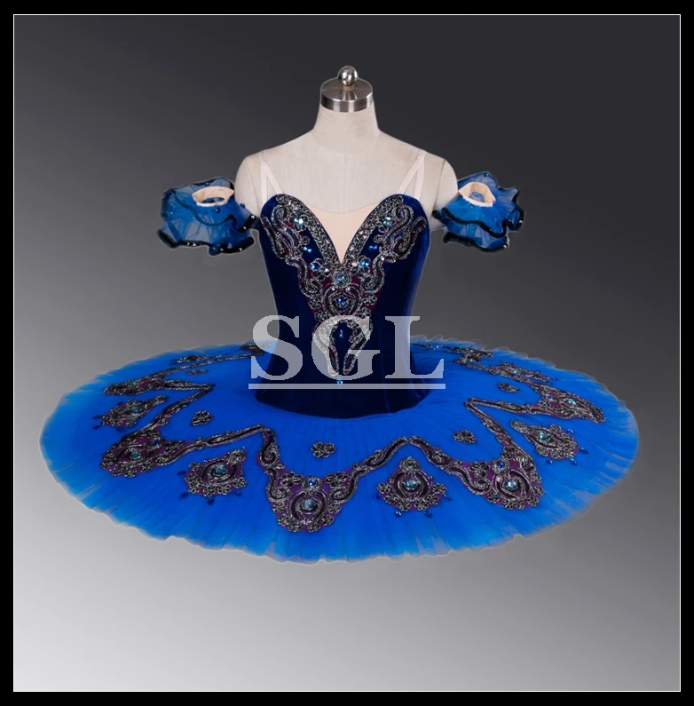 Бесплатная доставка синяя балетная пачка для детей профессиональная взрослых