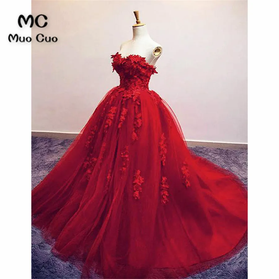 Женское бальное платье с цветочной аппликацией длинное для выпускного вечера 2018