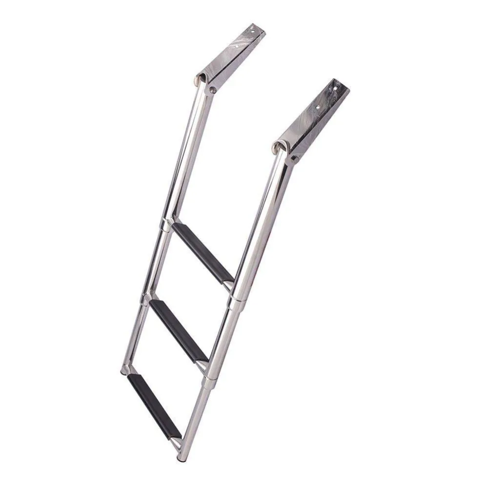 3-ступенчатая раздвижная лестница для плавания с более широкими шагами из