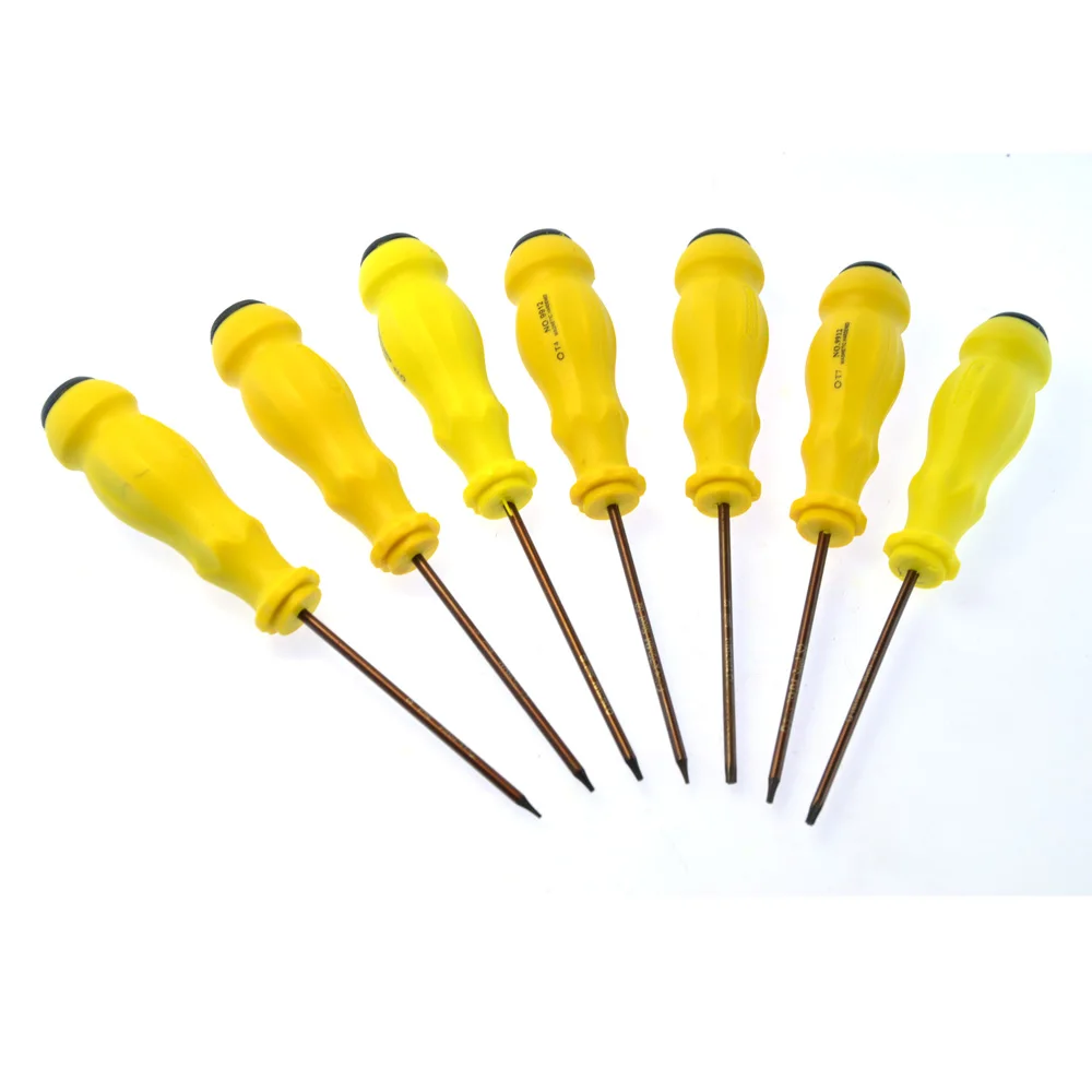 Набор отверток Torx твердая сталь S2 жесткая пластиковая ручка T3 T4 T5 T6 T7 T8 T10 7 шт. |