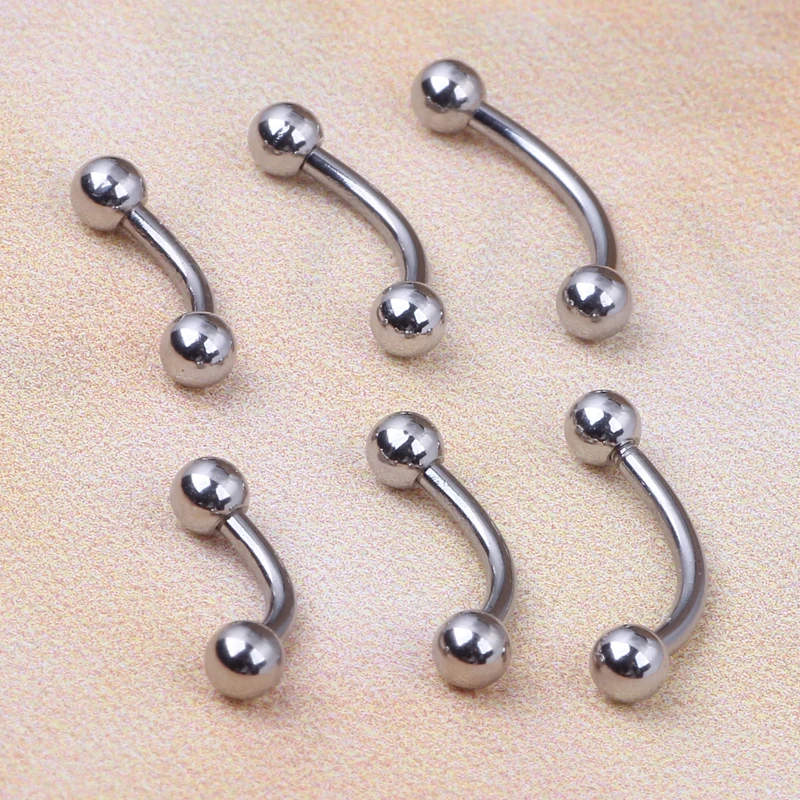 Кольцо для бровей модное Ювелирное Украшение пирсинга тела 16G Bar 6 мм 8 10