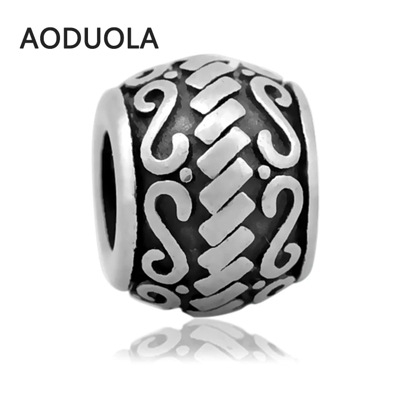 Европейский буквенный бисер из нержавеющей стали 2 шт. в партии для