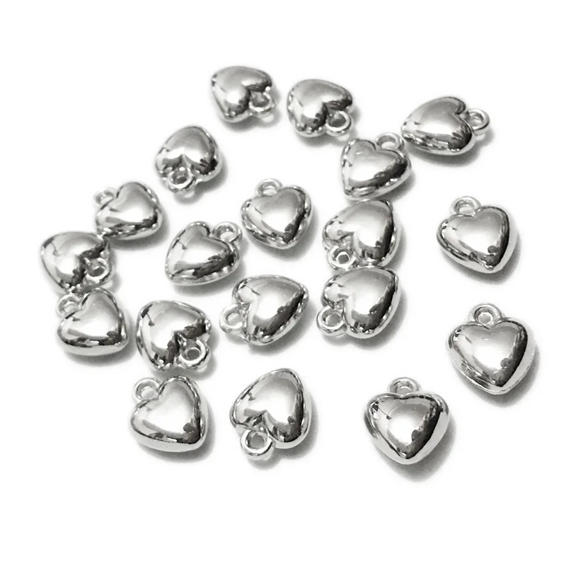 heart shape beads pendant earrings bracelet findings necklace connector clasp accessories Acrylic Headband bowknot making Charms | Украшения