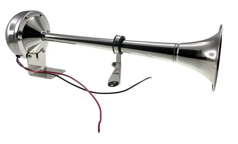 Морской катер Авто Нержавеющая сталь одинарная труба рупор в комплекте 12