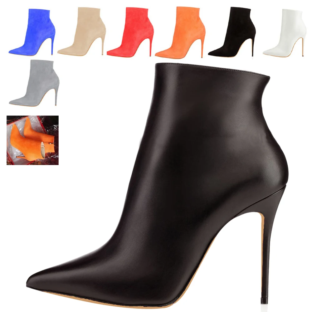 Женские ботильоны с острым носком размеры 34-44 | Обувь