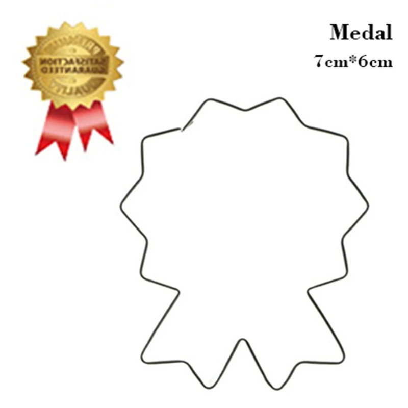 Stainless Steel Cake Decorating Medals Vegetable Biscuit Cookie Cutter Tools Kitchen Accessories Baking tools Birthday Gifts | Дом и сад