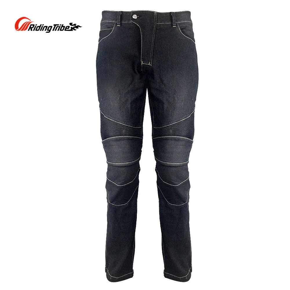 Мужские джинсы для езды на мотоцикле с защитным снаряжением мотокросса брюки