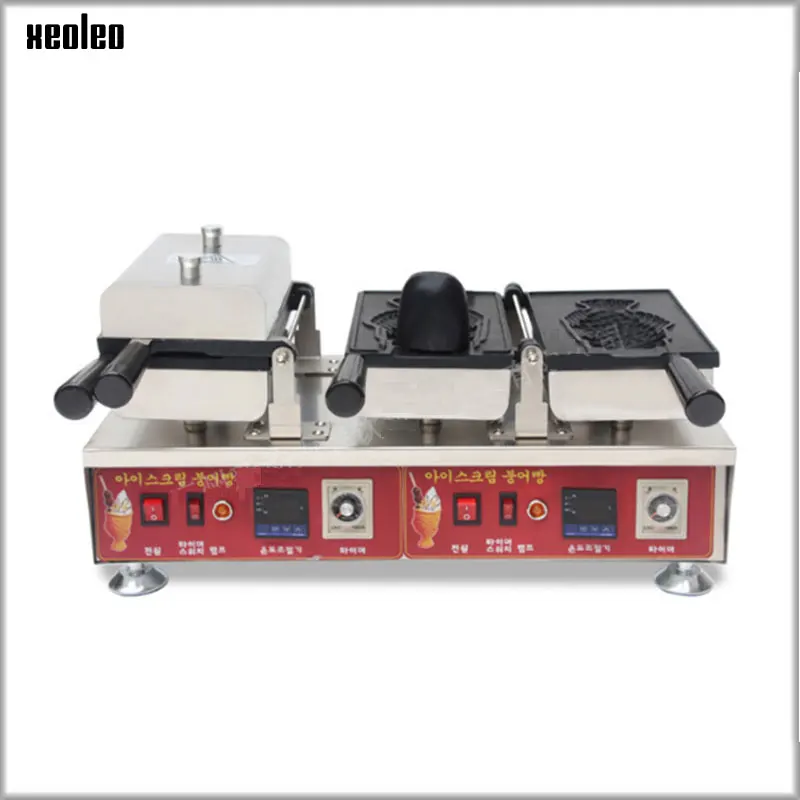 Машина для мороженого XEOLEO Taiyaki устройство завивки вафель с цифровым дисплеем