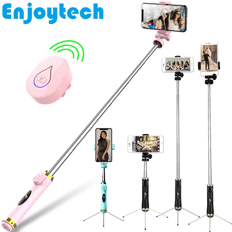 Новый Bluetooth селфи палка с мини-штатив держатель для телефона беспроводной пульт