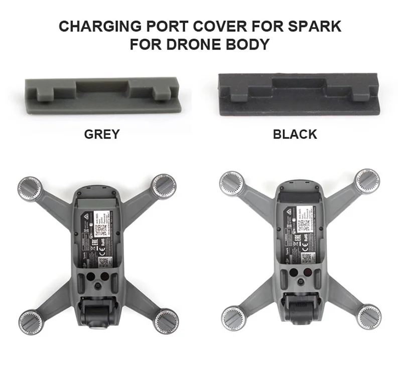 Sunnylife для DJI Spark Drone корпус порт зарядки аккумулятора силиконовый защитный чехол