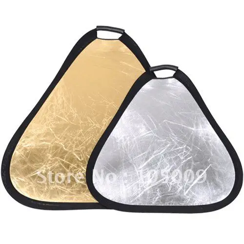 23&quot 60cm 2 in 1 Gold Silver Portable Folding Light Reflector for Photograph Flash Photo Studio | Электроника