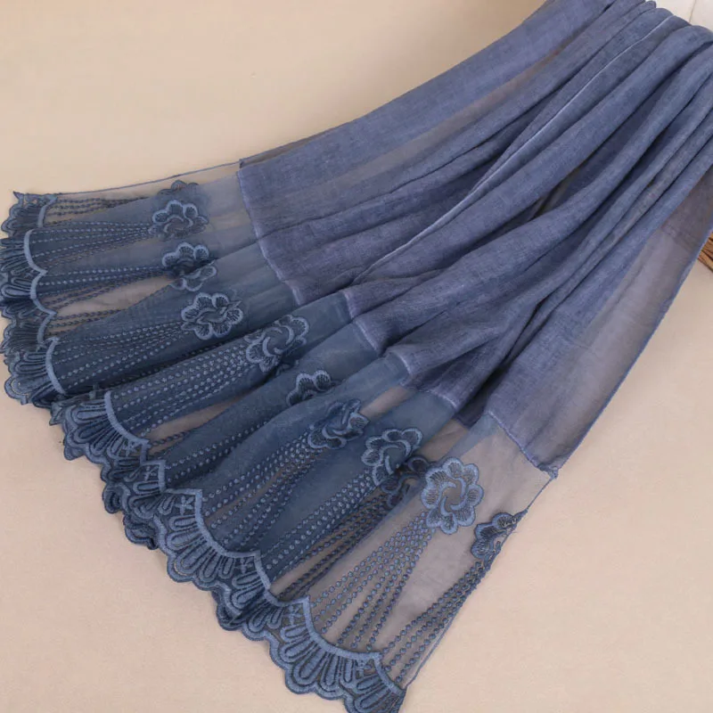 85*200cm muslim lace hijab scarf islamic headscarf foulard femme musulman turban Arab head wraps women long shawls | Тематическая