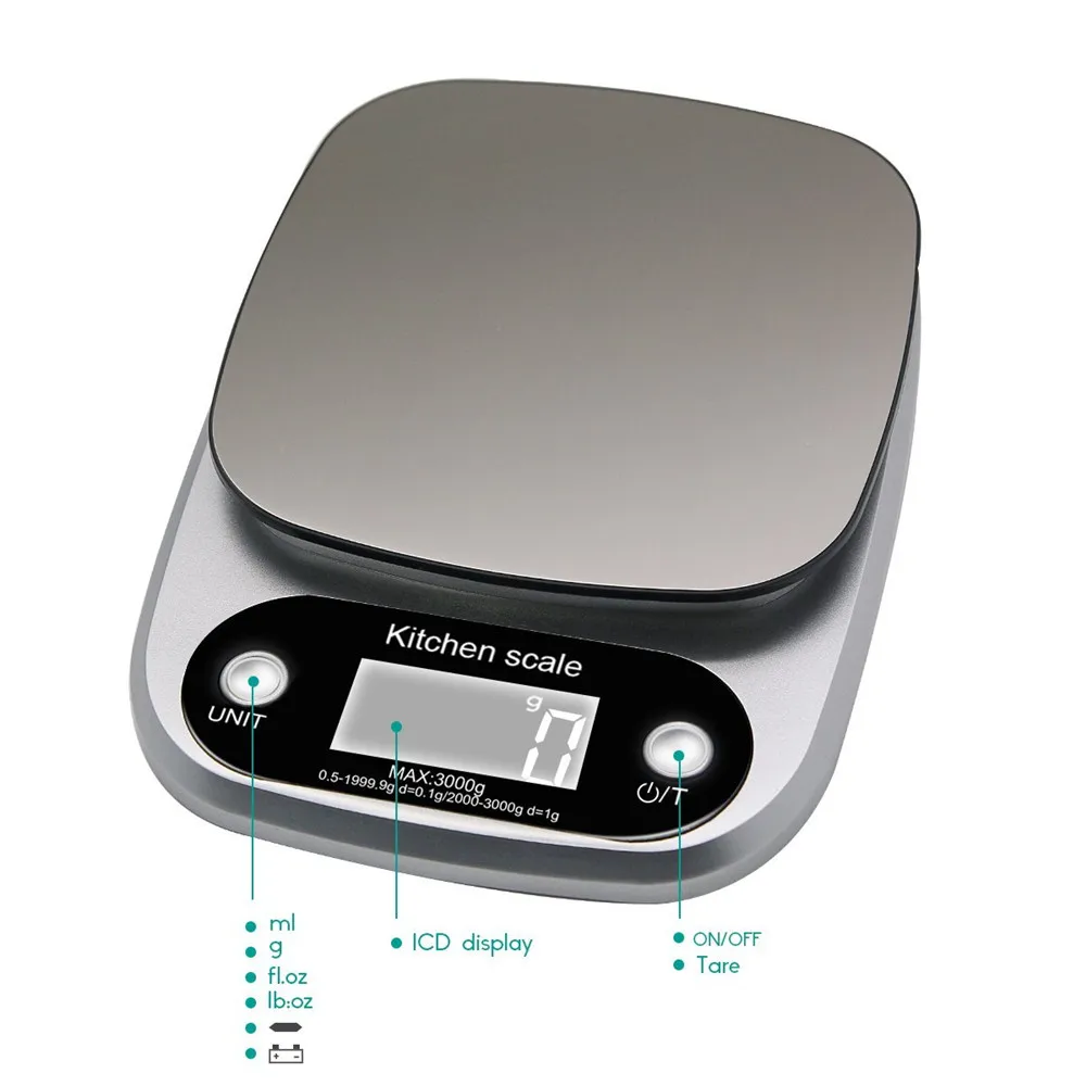 Весы кухонные электронные 0 1 г 3 кг | Дом и сад
