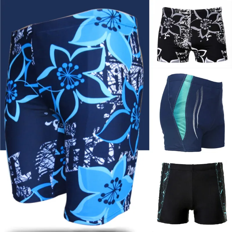 For Waist 130cm Mens Swim Trunks Plus Size Swimwear Swimming Shorts Sexy Bathing Suit Swimsuit Man zwembroek Boxershorts Desmiit | Спорт и