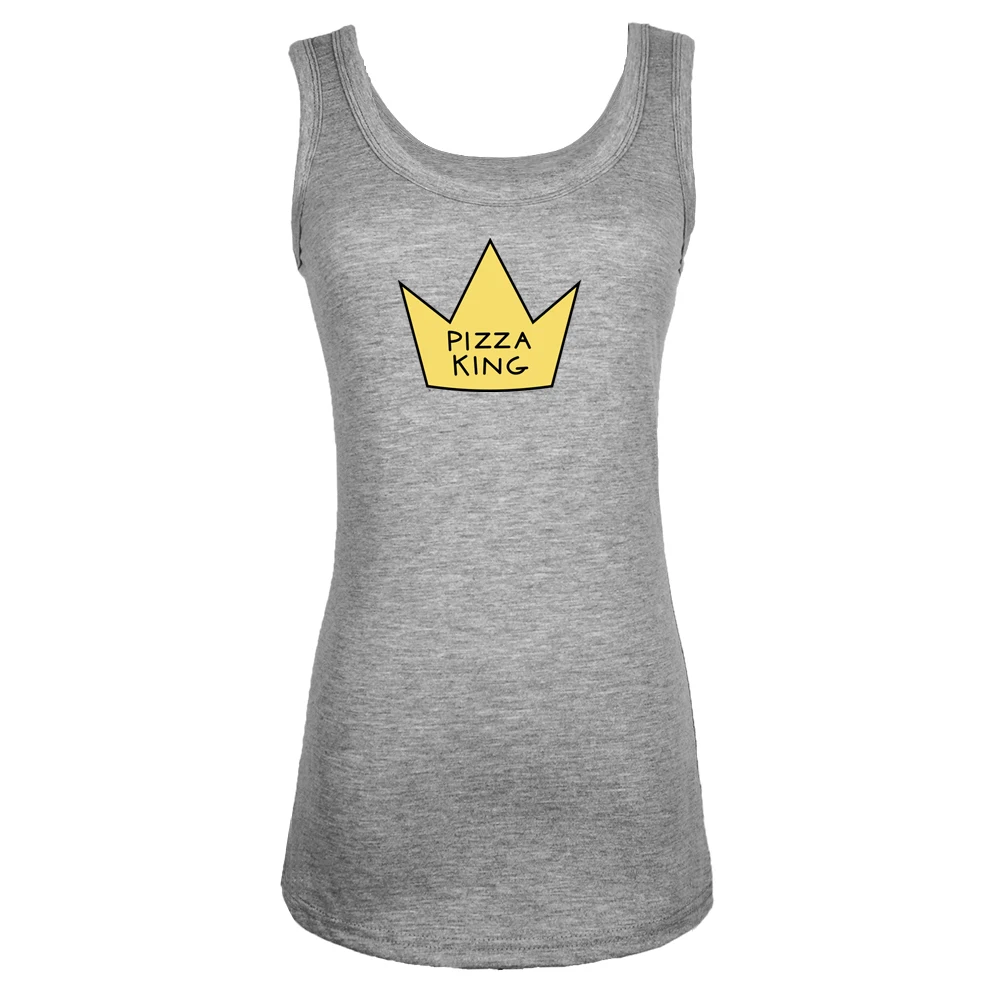 Pizza King Pray For Snow Shoot Like a Girl Hunter Design Womens Vest Cotton Casual Tank Tops Ladies | Женская одежда