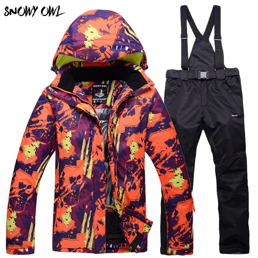 High-quality outdoor winter ski suit men and women couple models snowboard jacket pants thick warm waterproof windproof h300 | Спорт и