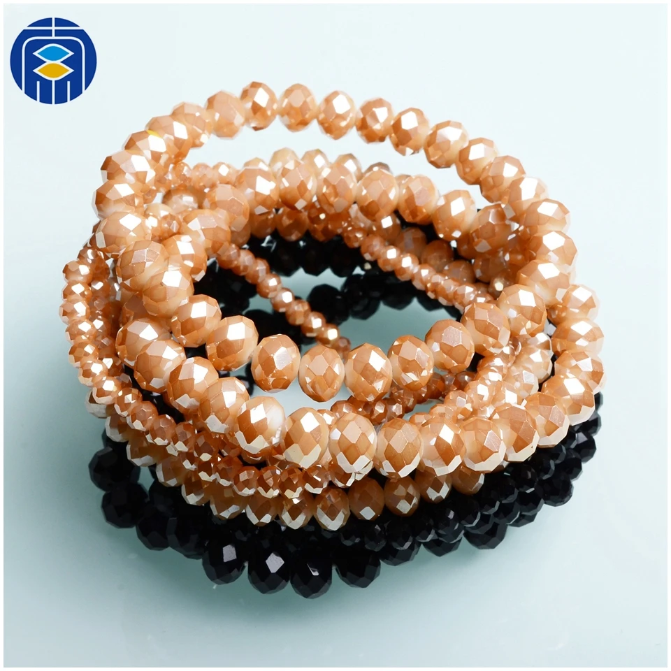JuleeCrystal 6 мм Хрустальные стеклянные бусины браслет новая мода красочные