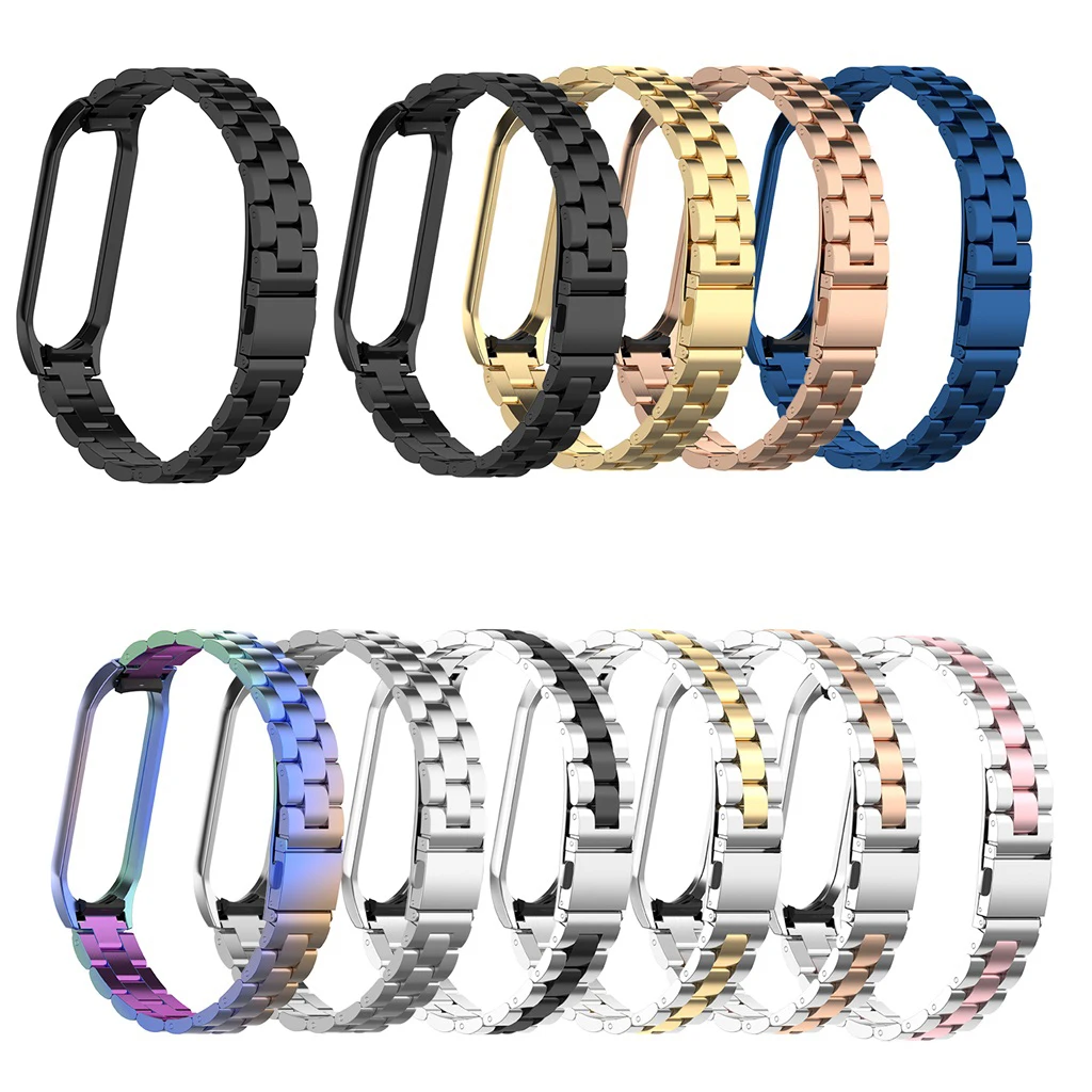 Ремешок для браслета xiaomi Mi Band 3 металлический браслет из нержавеющей стали