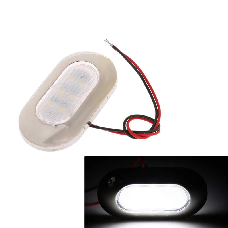 Белый светодиодный вежливости салоне Дорожкой Лестница клиента Свет 12 V морской