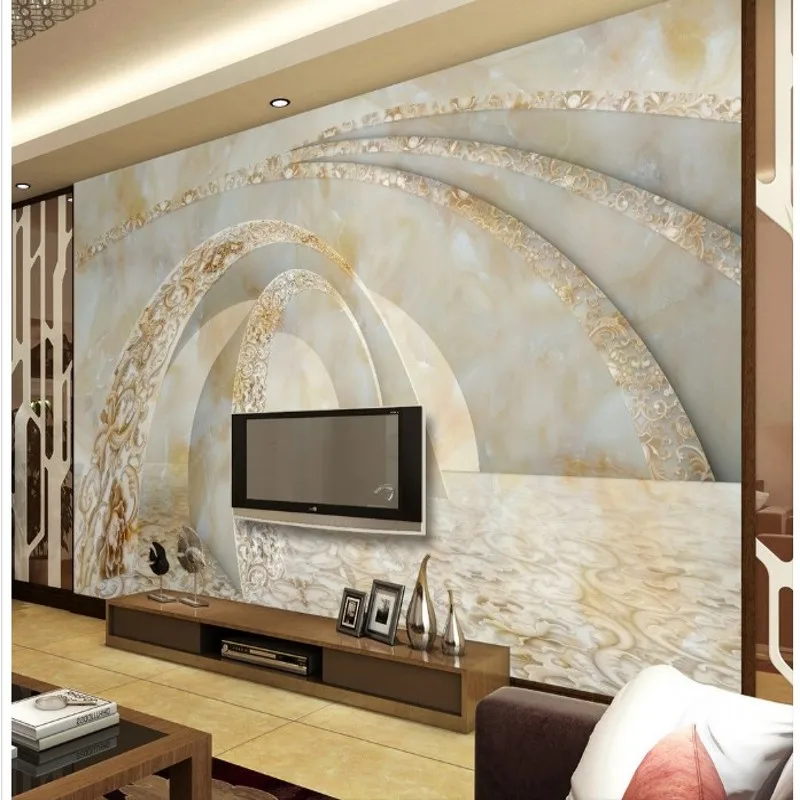 Beibehang персонализированный под заказ мраморный материал 3D TV диван фон Настенные