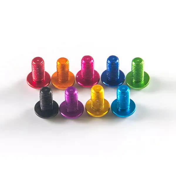 Мульти Цвет 7075 алюминиевого сплава M3 * 6 шестигранных винтов 10 шт. (выберите темно