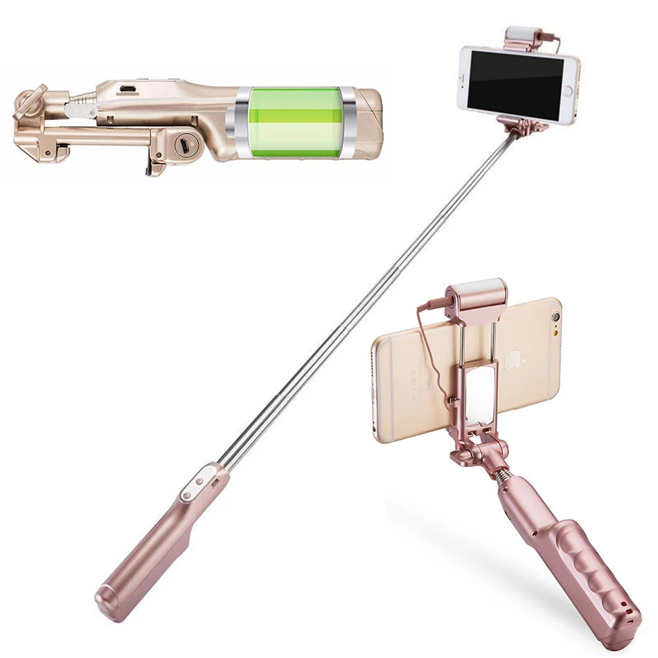 Высокое качество 18.5 см-84 см Bluetooth палка для селфи с подсветкой-компенсационный