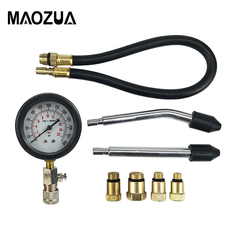 Автомобильный компрессионный тестер манометр для автомобиля и мотоцикла