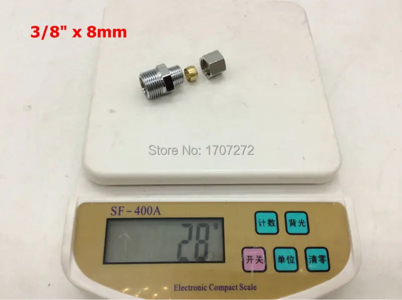 Бесплатная доставка медный фитинг 3/8x8 мм высококачественные фитинги с двойным