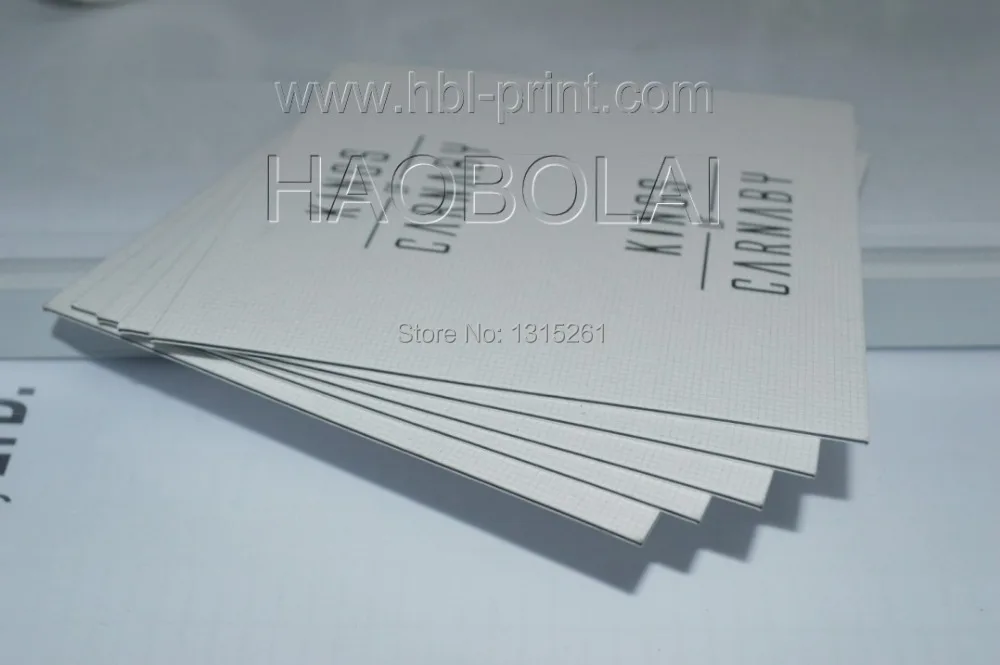 Thick business paper card 750g sandwich 89*51mm debossed printing | Канцтовары для офиса и дома