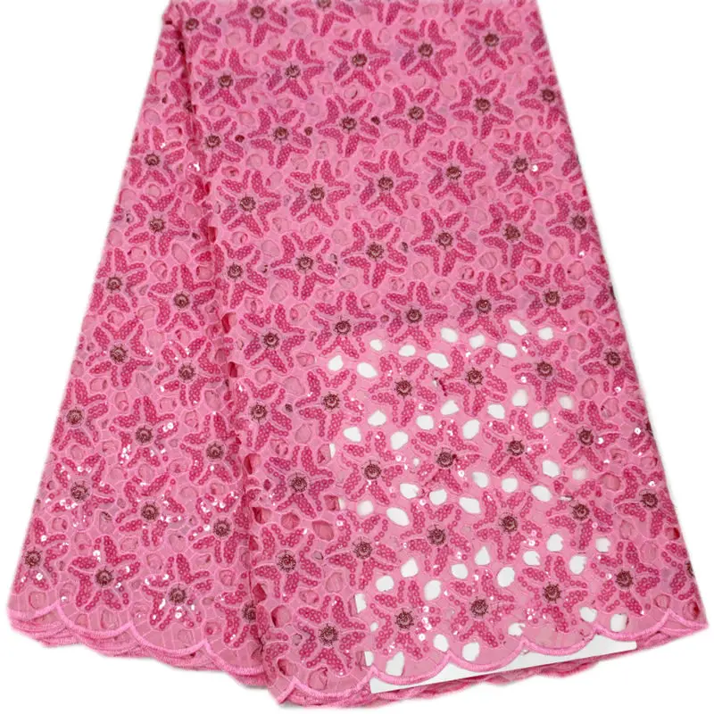 pink/gold/aqua/purple/royal blue/teal green African Handcut organza lace Nigeria garden sewing fabric with sequins et013 | Дом и сад