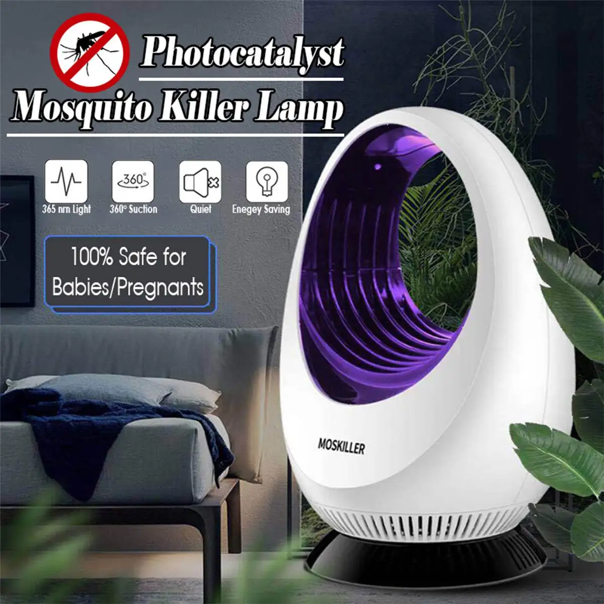 Electronic Mosquito Killer LED USB Charging Lamp Light Insect Bug Fly Trap Pest Three-dimensional Surround Type 225x160x116mm |