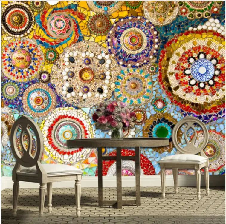 Индивидуальная большая роспись мозаичная плитка кирпичный узор американская